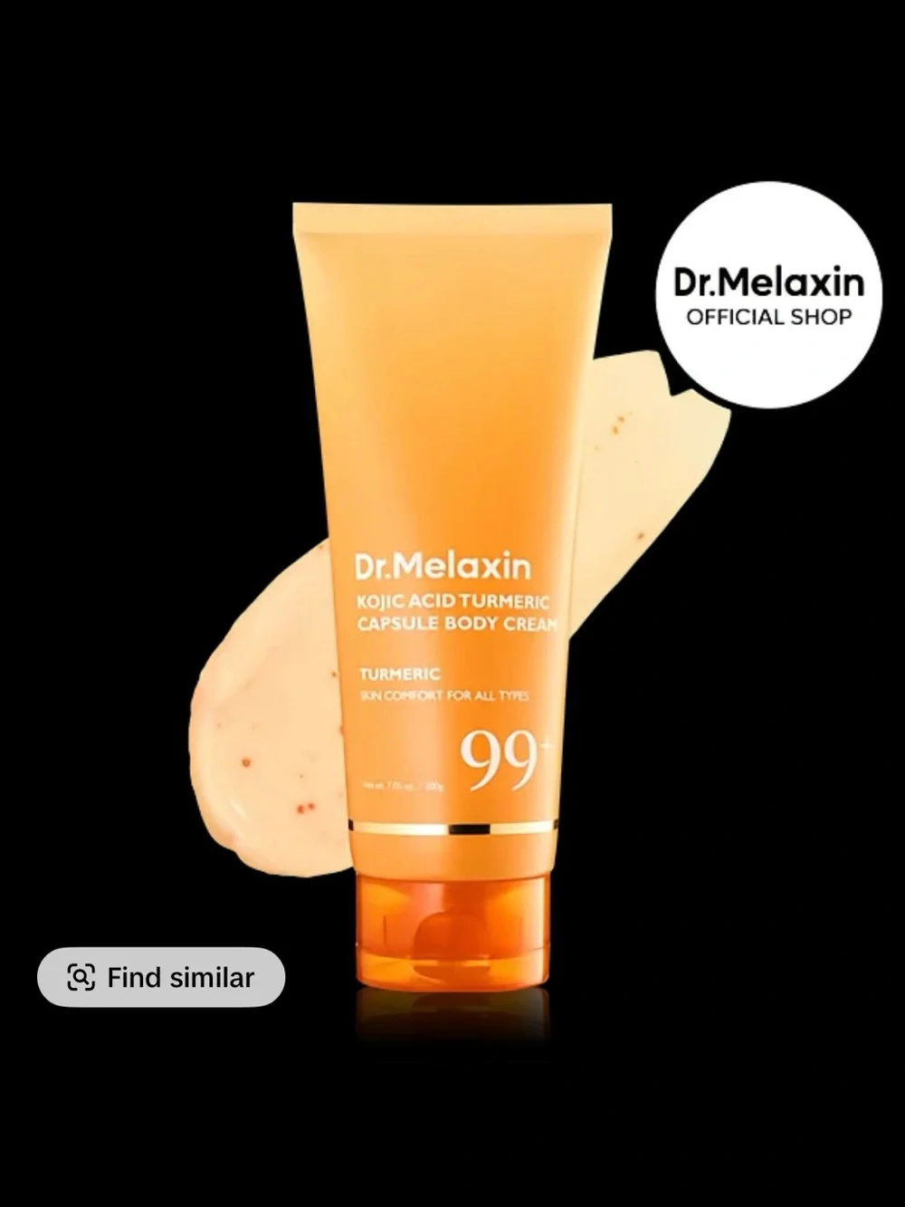 Dr. Melaxin Kojic Acid Turmeric Capsule Body Cream - Turmeric Orange